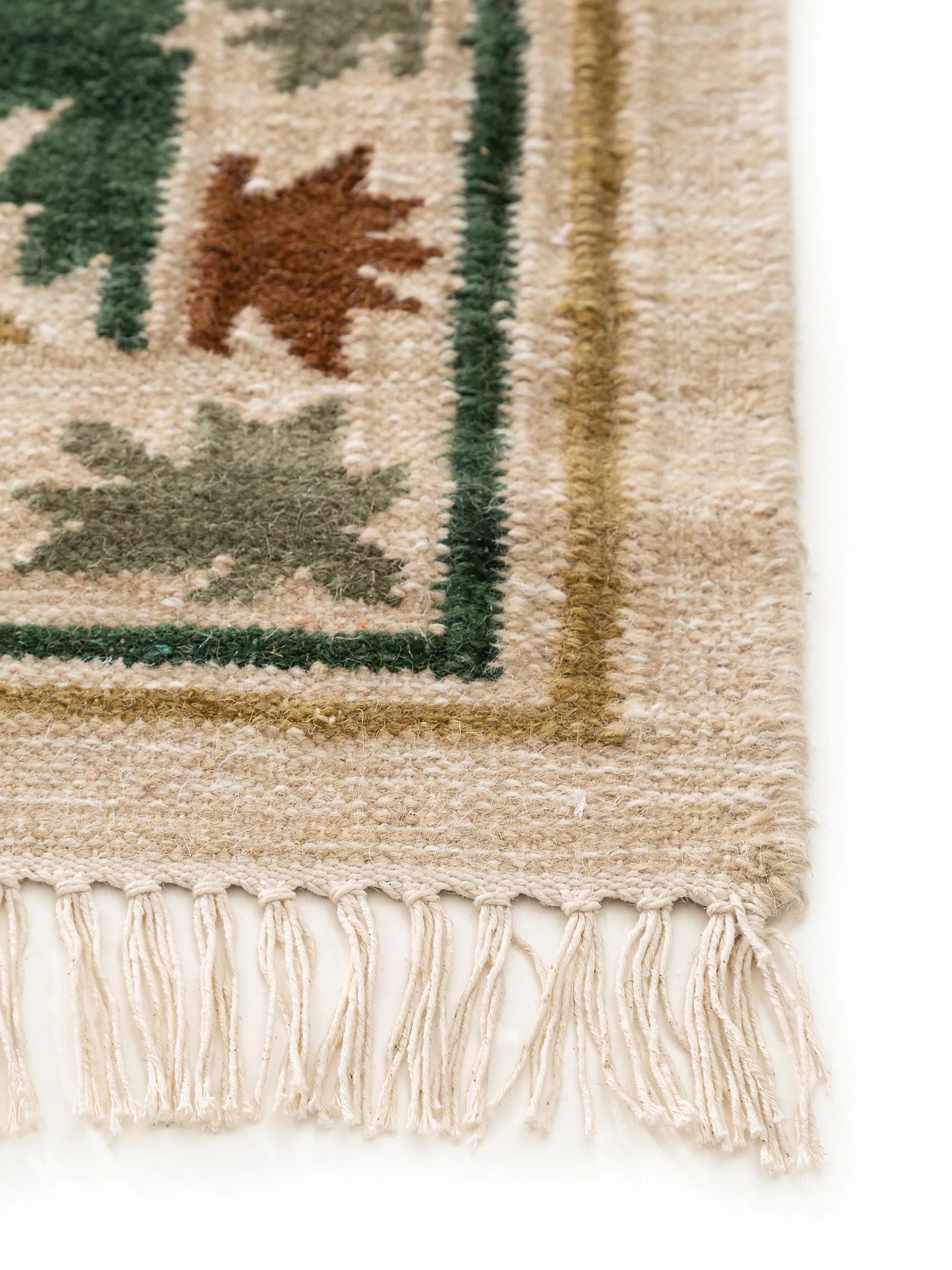 Hand Woven Kilim Zohra Green