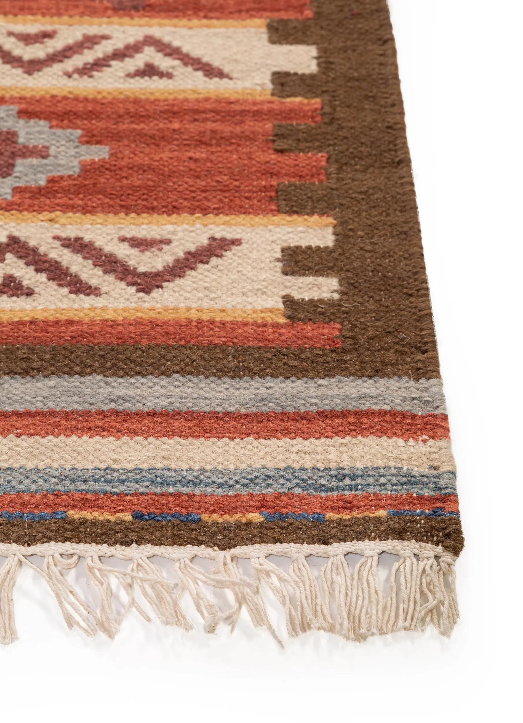 Hand Woven Kilim Zohra Multicolour/Red