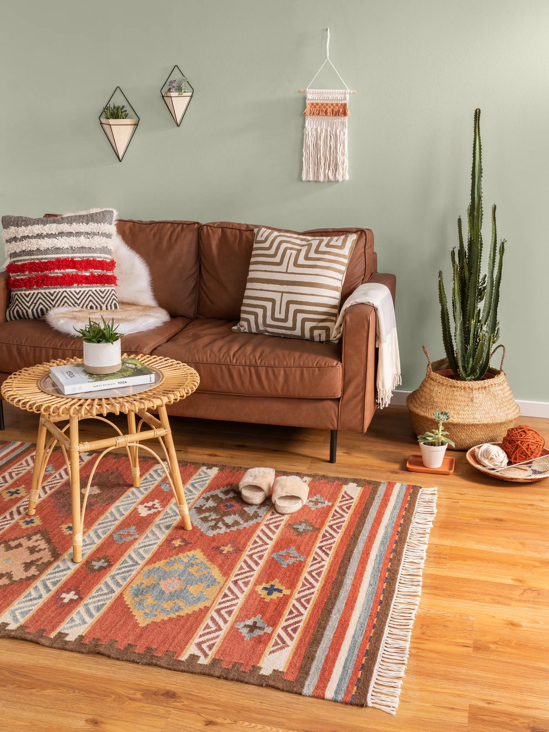 Hand Woven Kilim Zohra Multicolour/Red