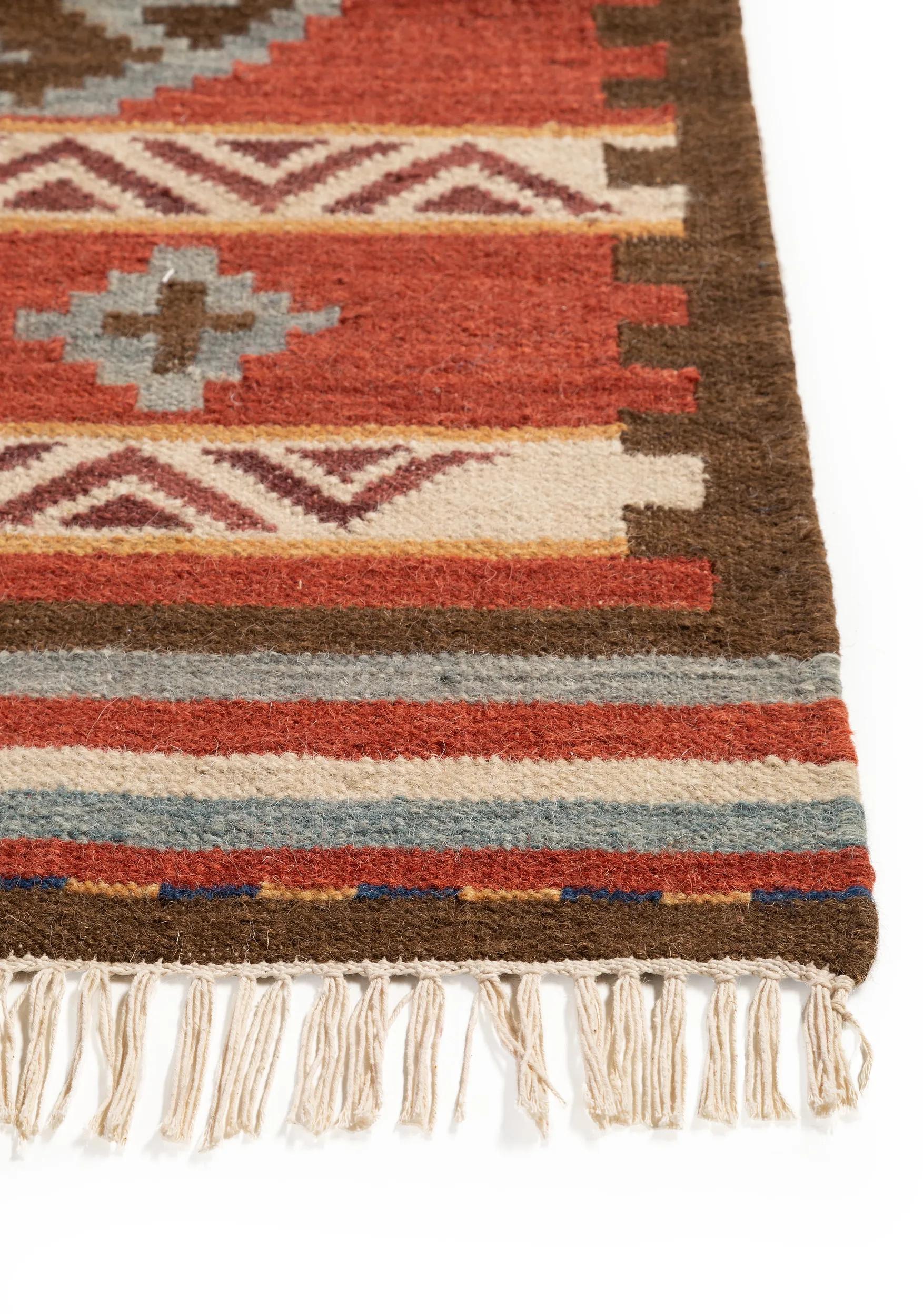 Hand Woven Kilim Zohra Multicolour/Red