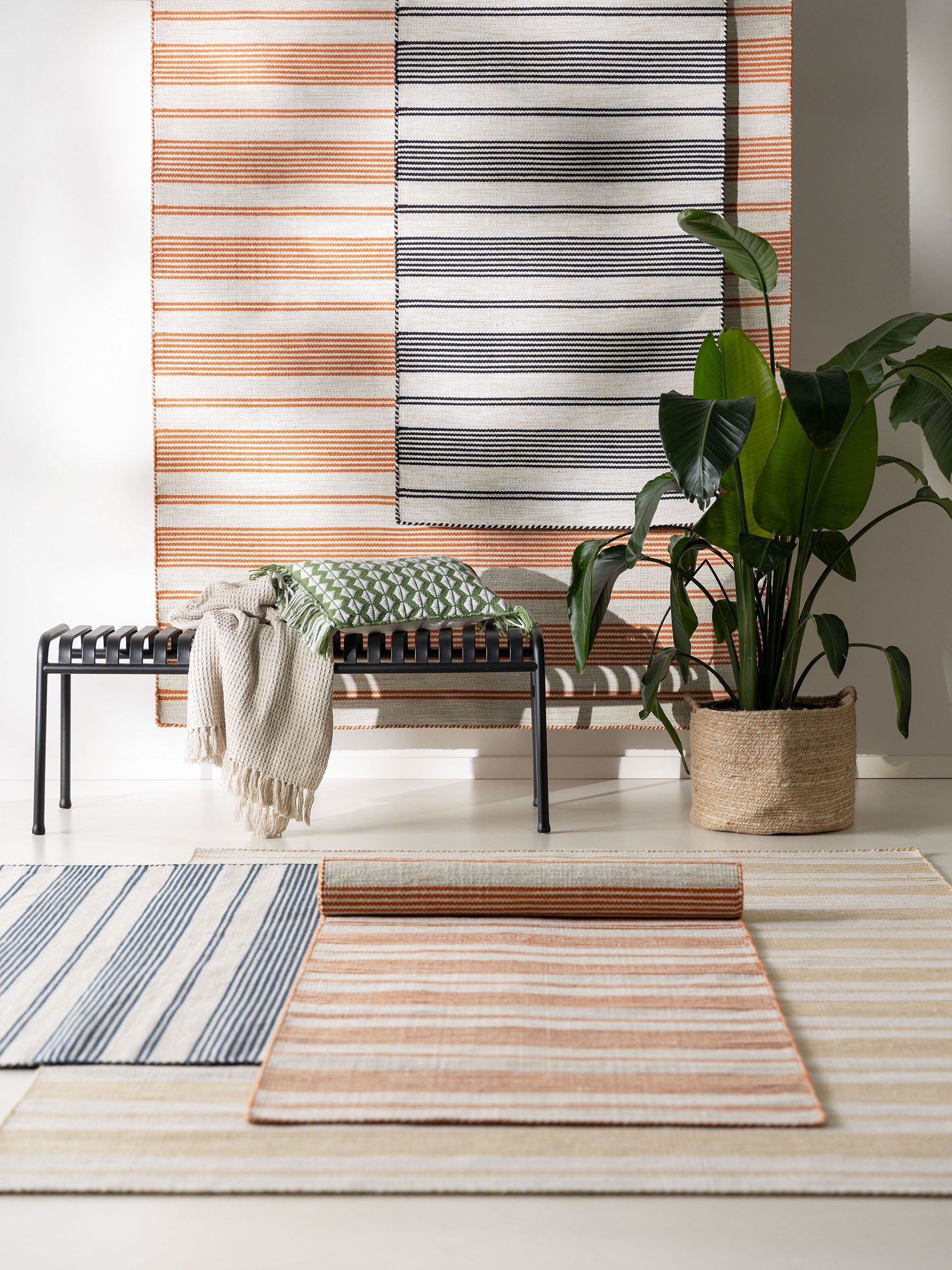 In- & Outdoor Rug Rida Beige/Black