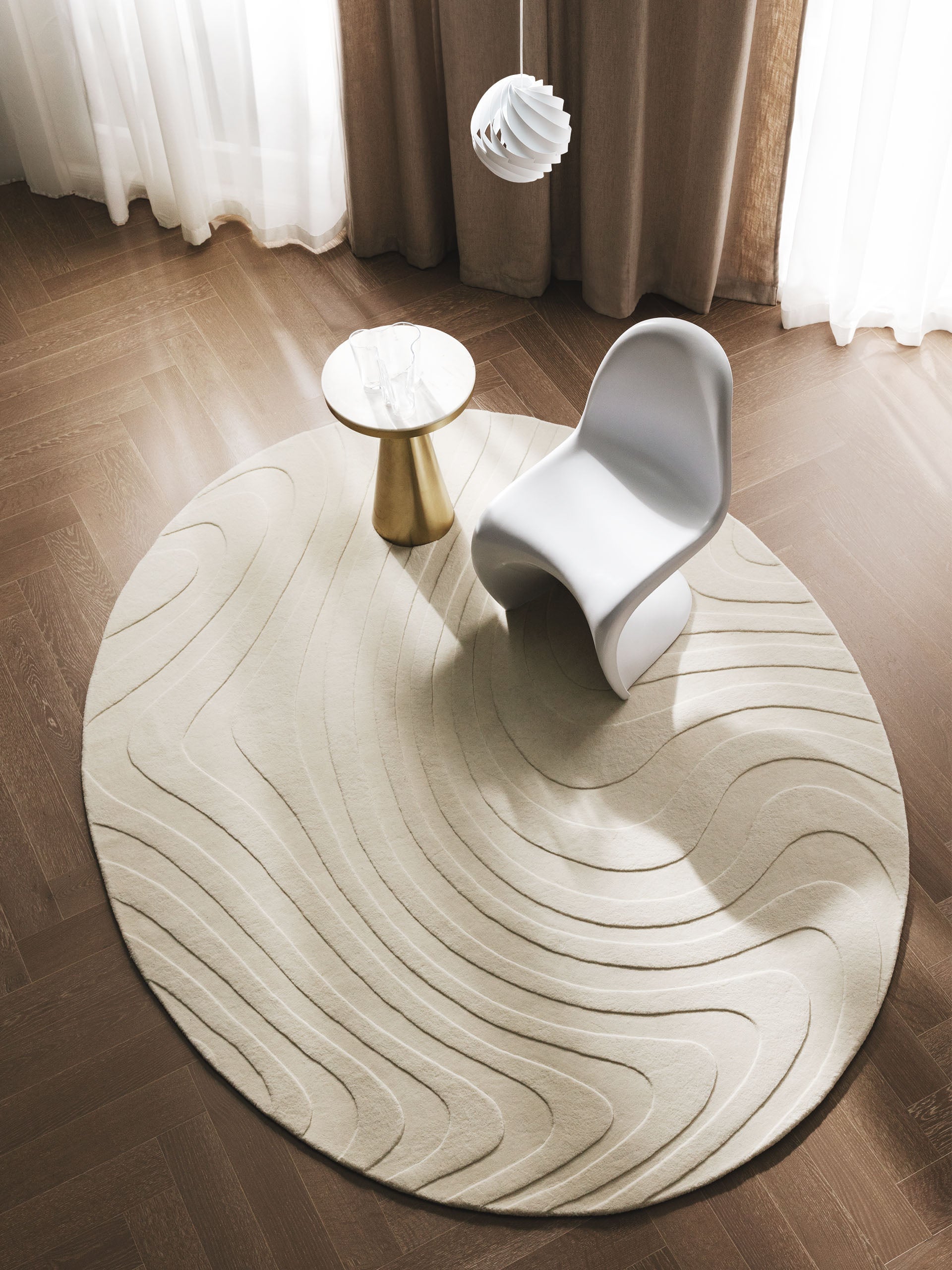 Alfombra de Lana Magma Crema