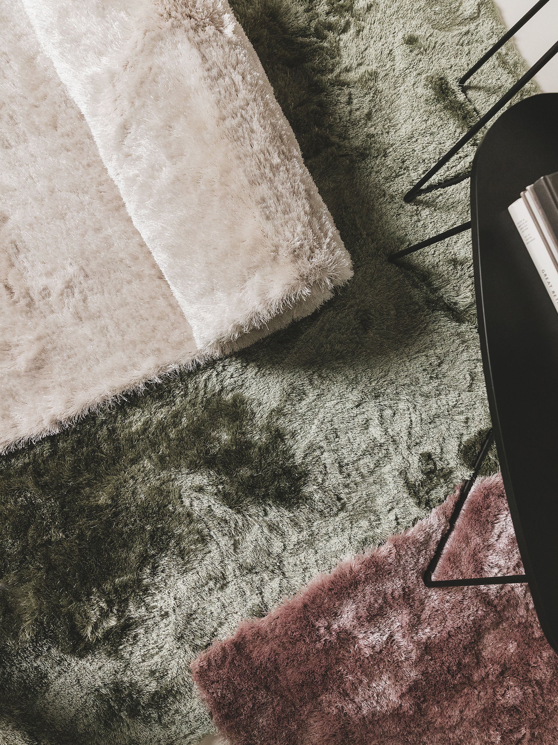 Shaggy rug Whisper White