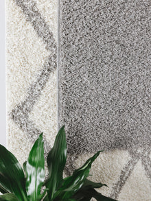 Washable Shaggy Rug Soho Light Grey