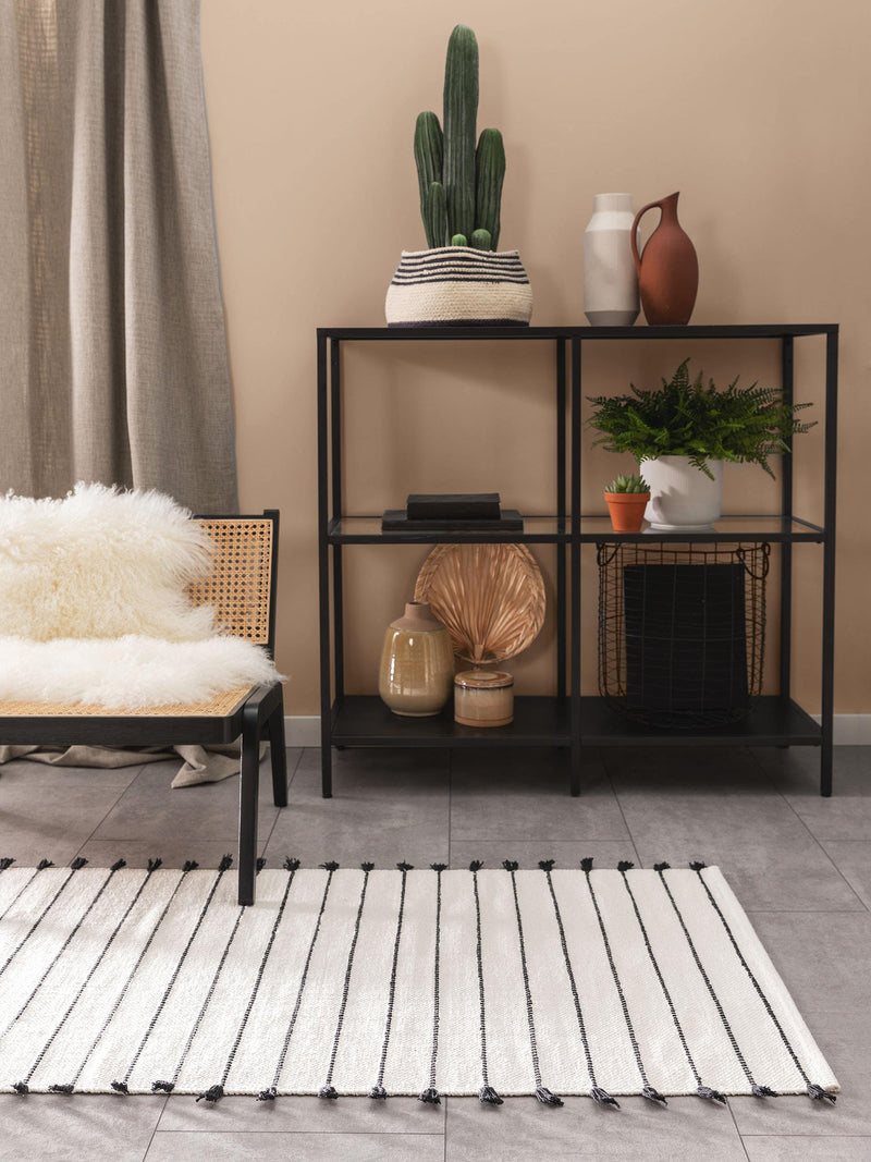 Cotton Rug Bo Ivory