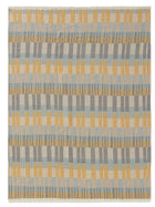 Cotton blanket Nico Multicolour/Yellow