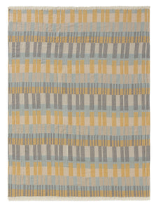 Cotton blanket Nico Multicolour/Yellow