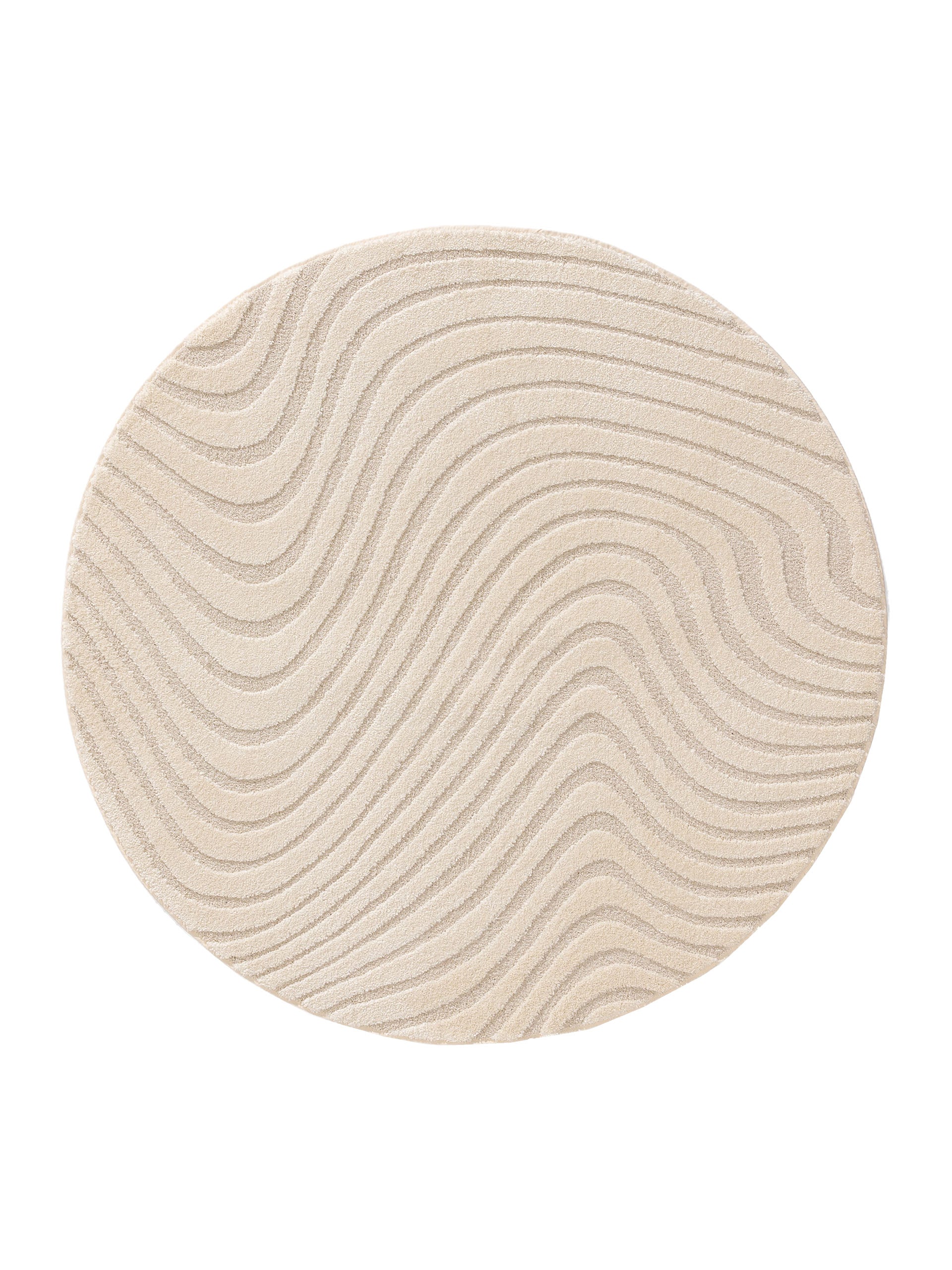 Runder Teppich Eve Creme