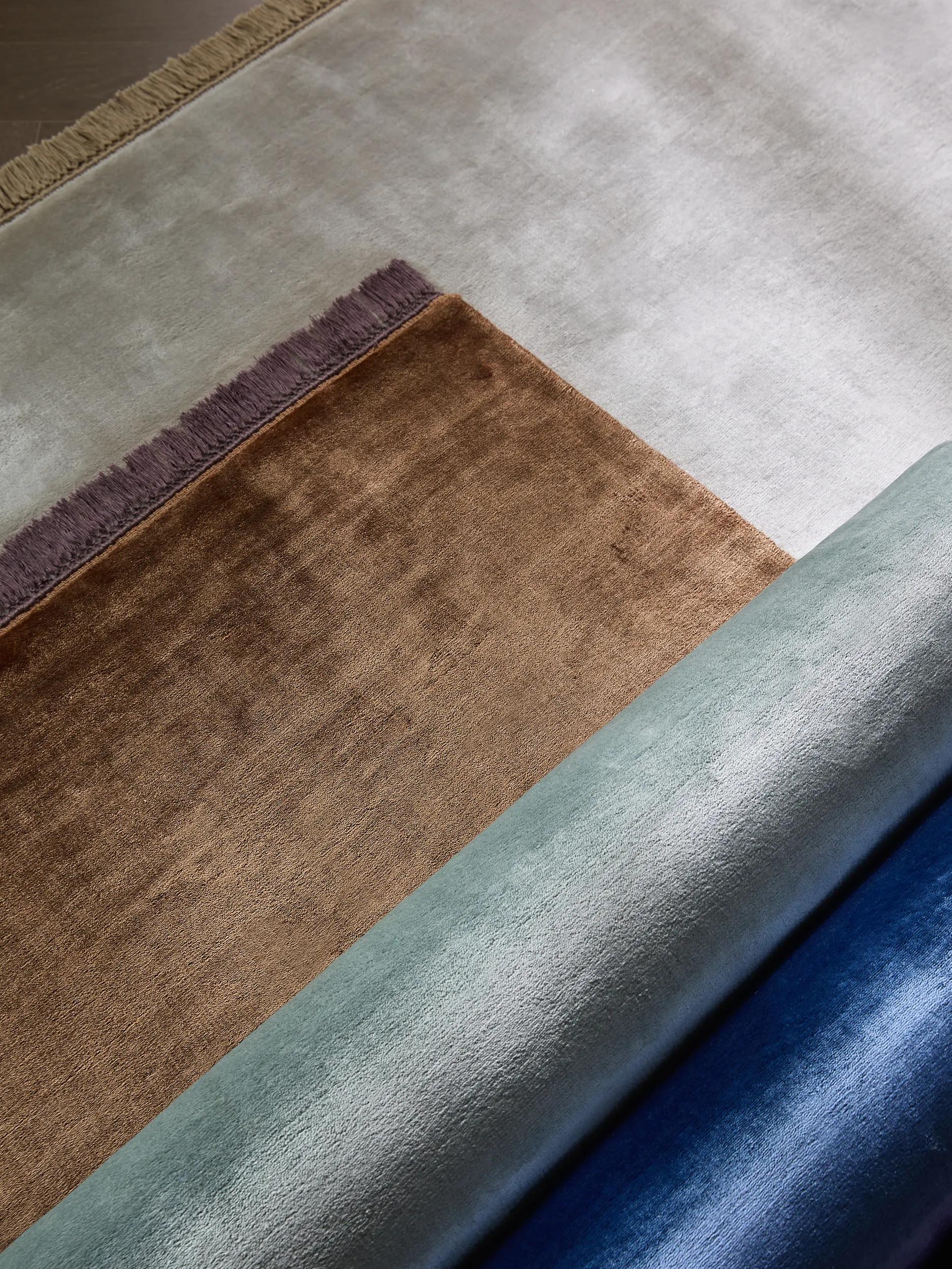 Alfombra de viscosa Rubin crema