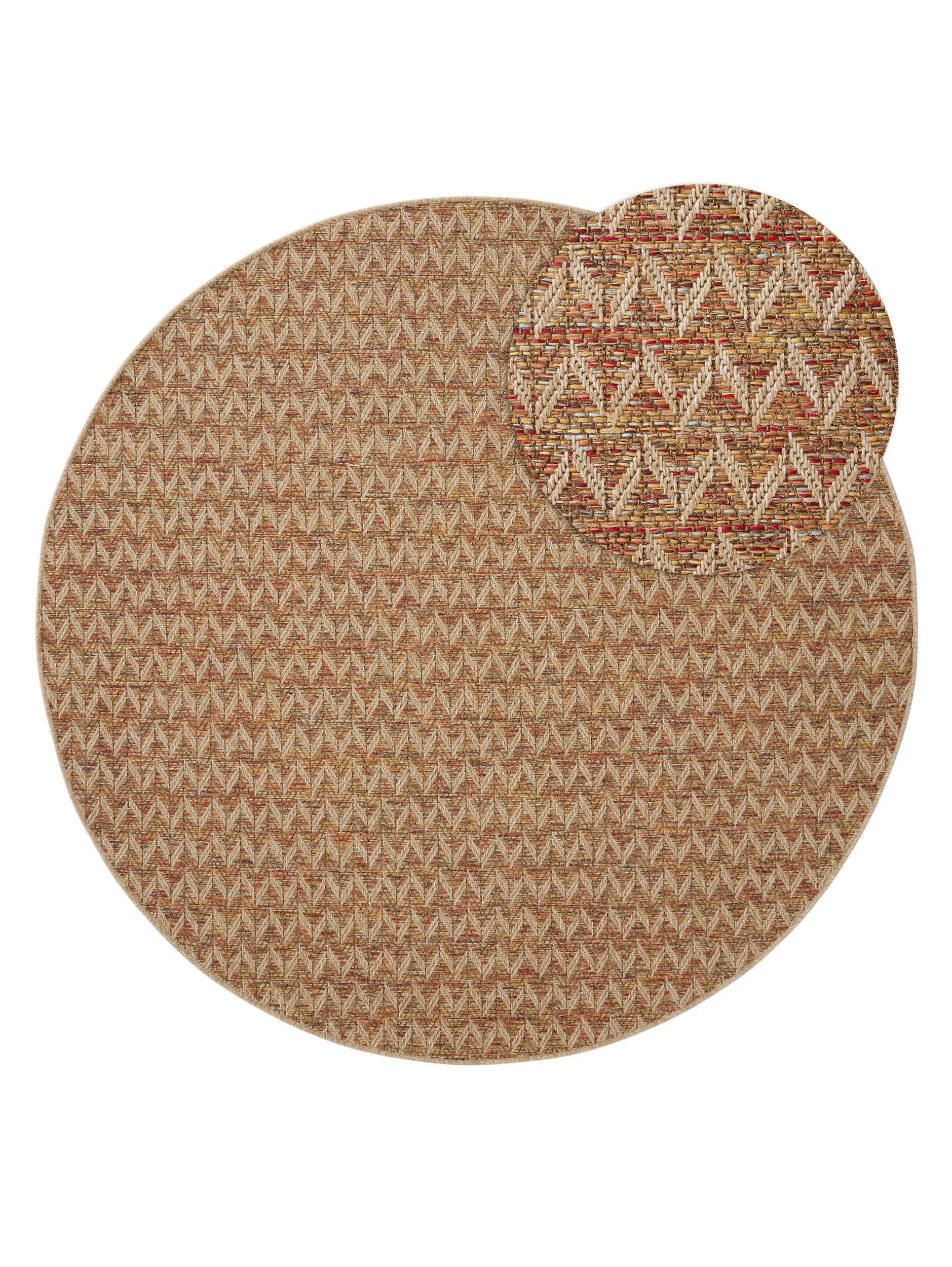 Alfombra para interior y exterior Agra Beige/Multicolor