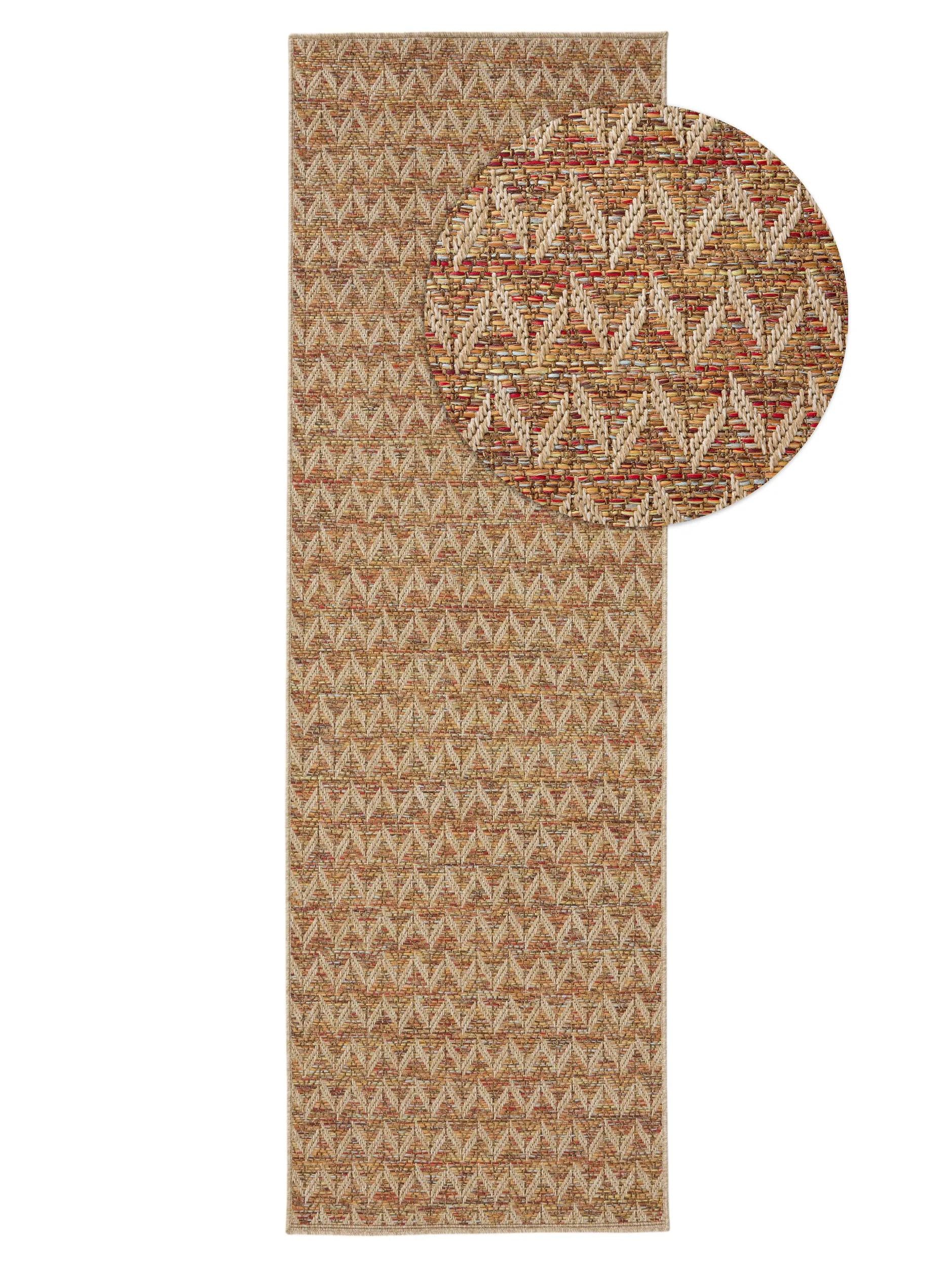 In- & Outdoor Läufer Agra Beige/Mehrfarbig