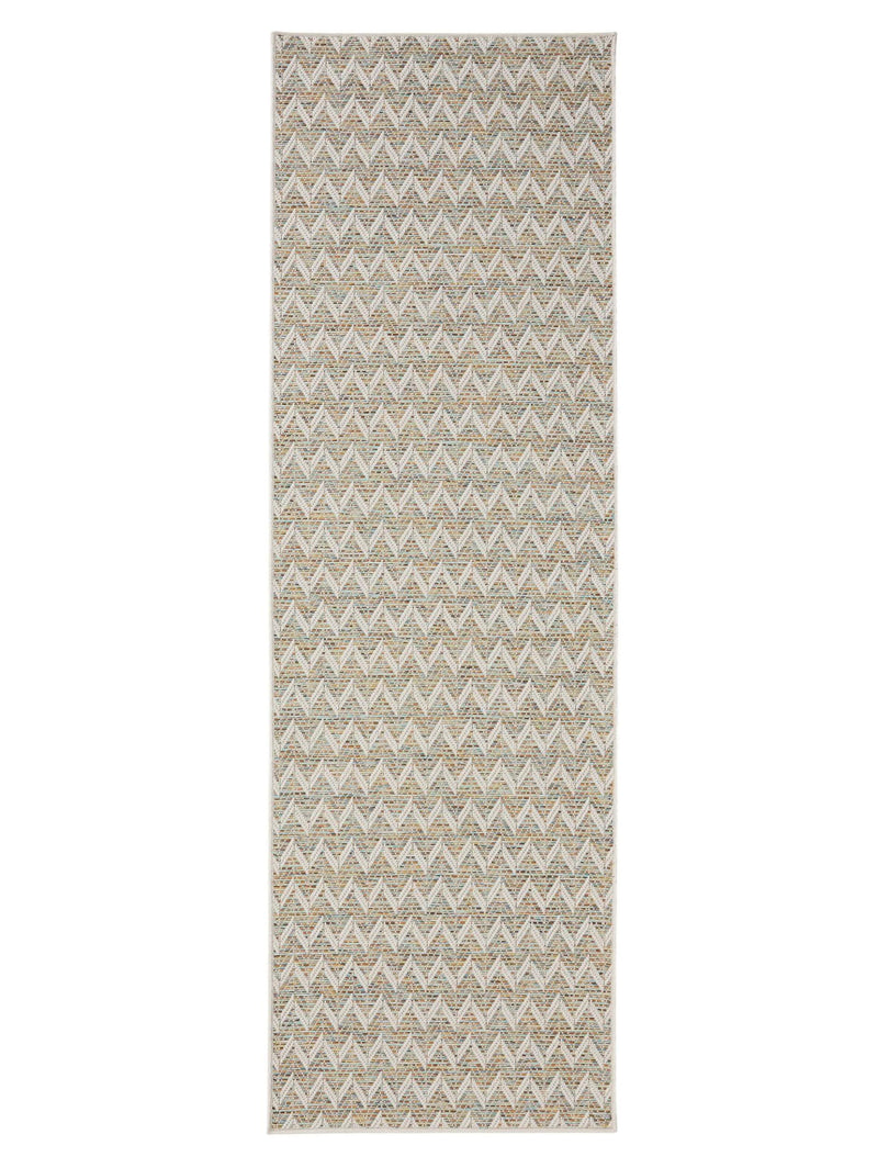 In- & Outdoor Runner Agra Blue/Cream