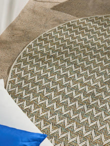 In- & Outdoor Rug Agra Blue/Cream