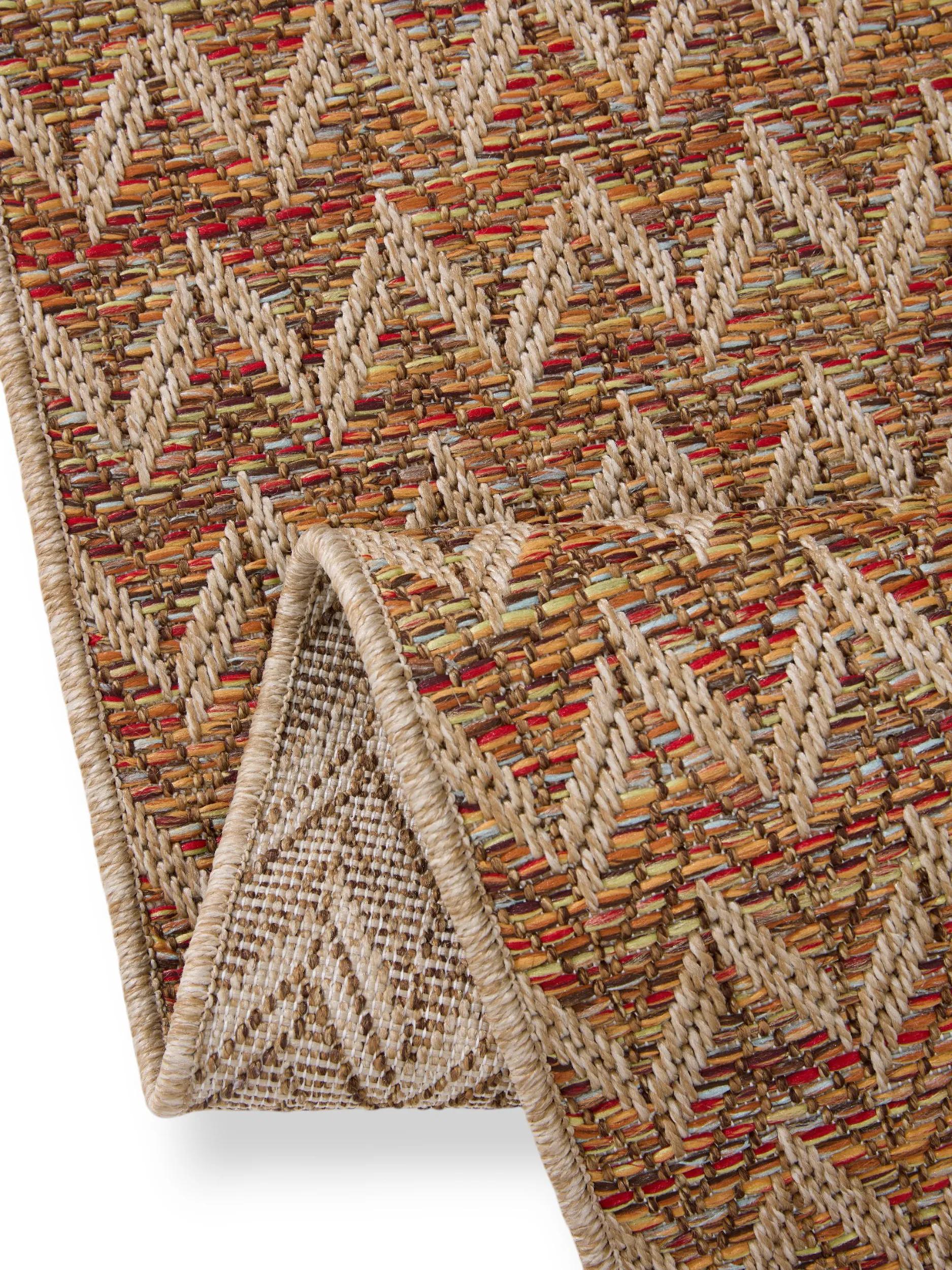 In- & Outdoor Läufer Agra Beige/Mehrfarbig