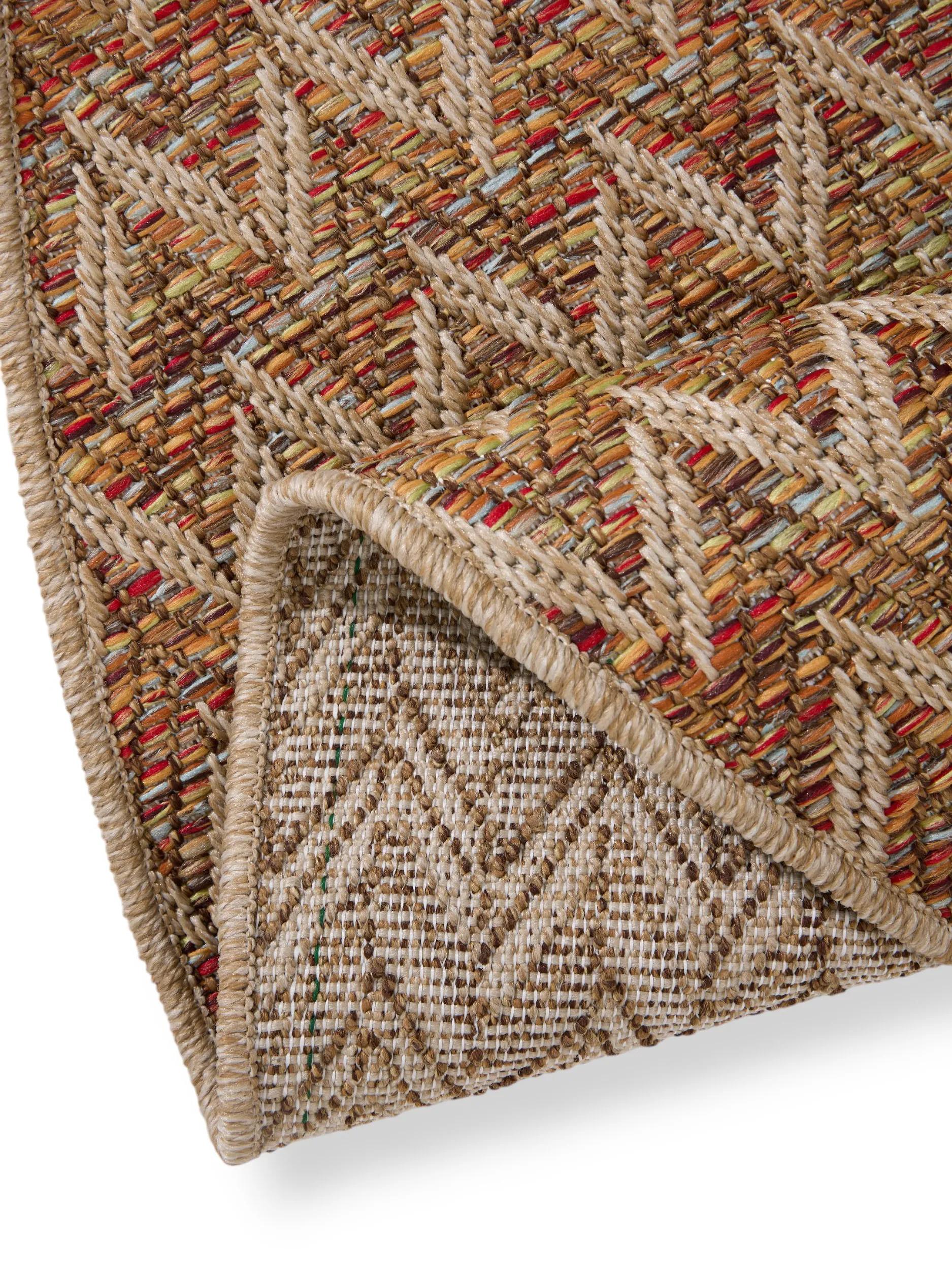 Alfombra para interior y exterior Agra Beige/Multicolor