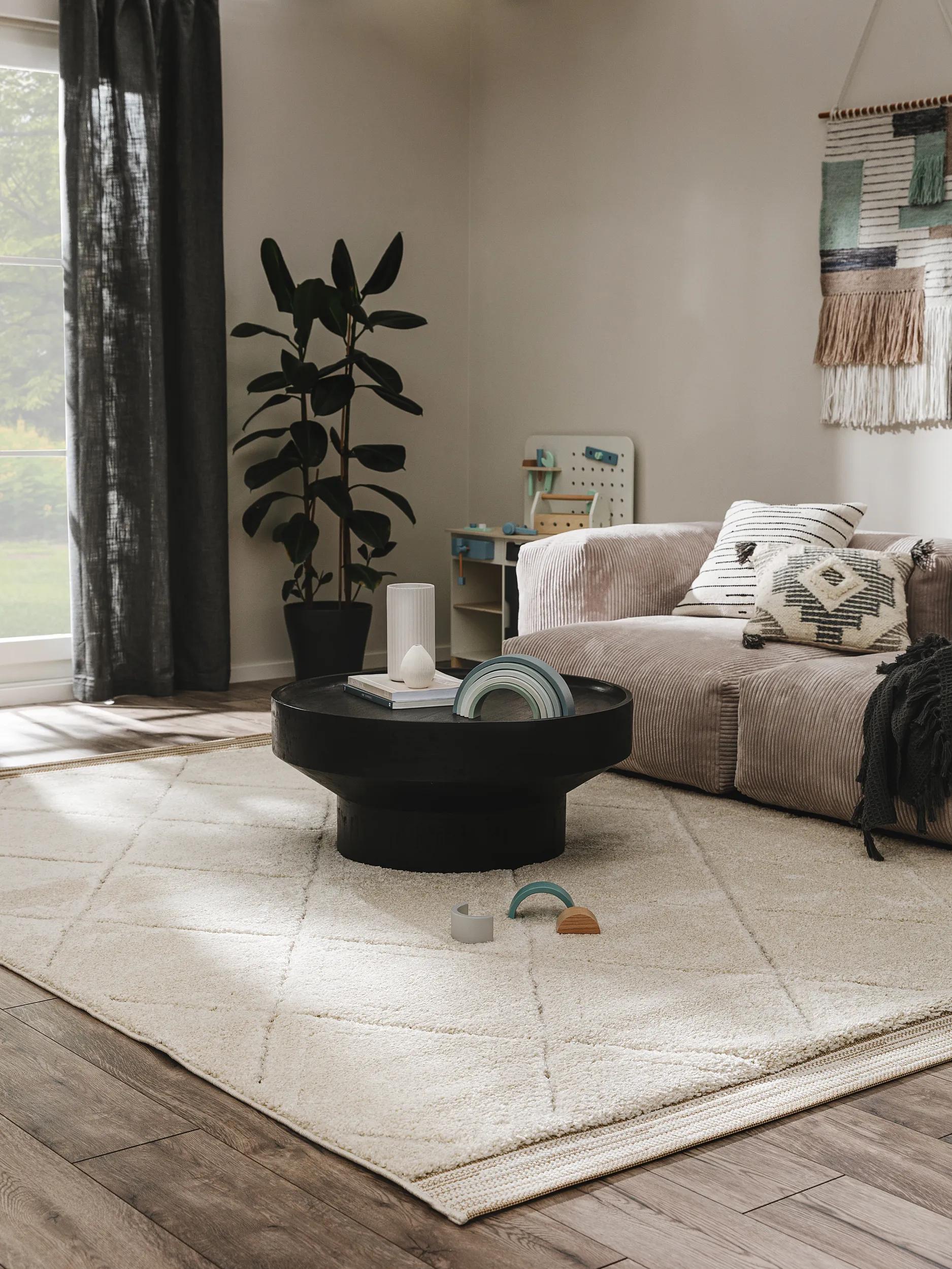 Shaggy rug Aimee Cream/Beige