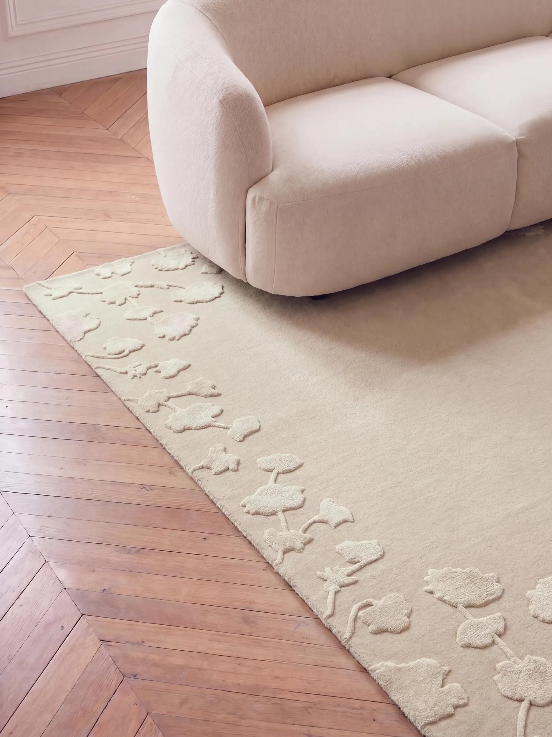 Wool Rug Alice Cream
