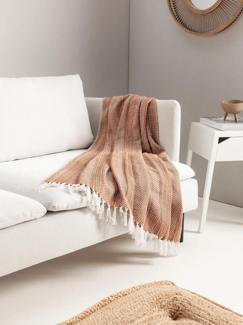 Cotton blanket Alisea Brown