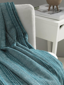 Cotton blanket Alisea Blue