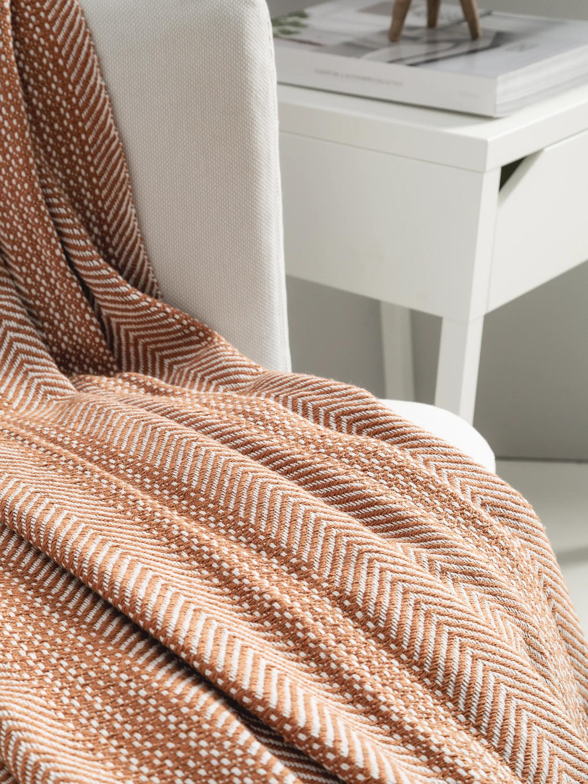 Cotton blanket Alisea Brown