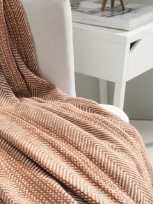 Cotton blanket Alisea Brown
