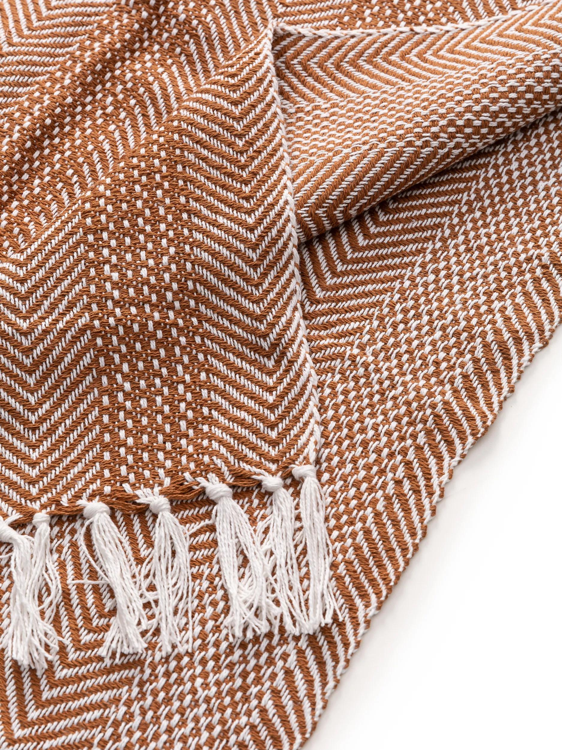Cotton blanket Alisea Brown