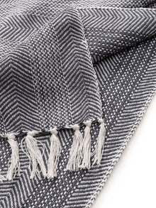 Cotton blanket Alisea Charcoal