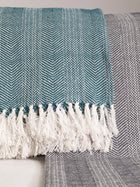Cotton blanket Alisea Blue