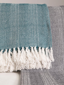 Cotton blanket Alisea Blue