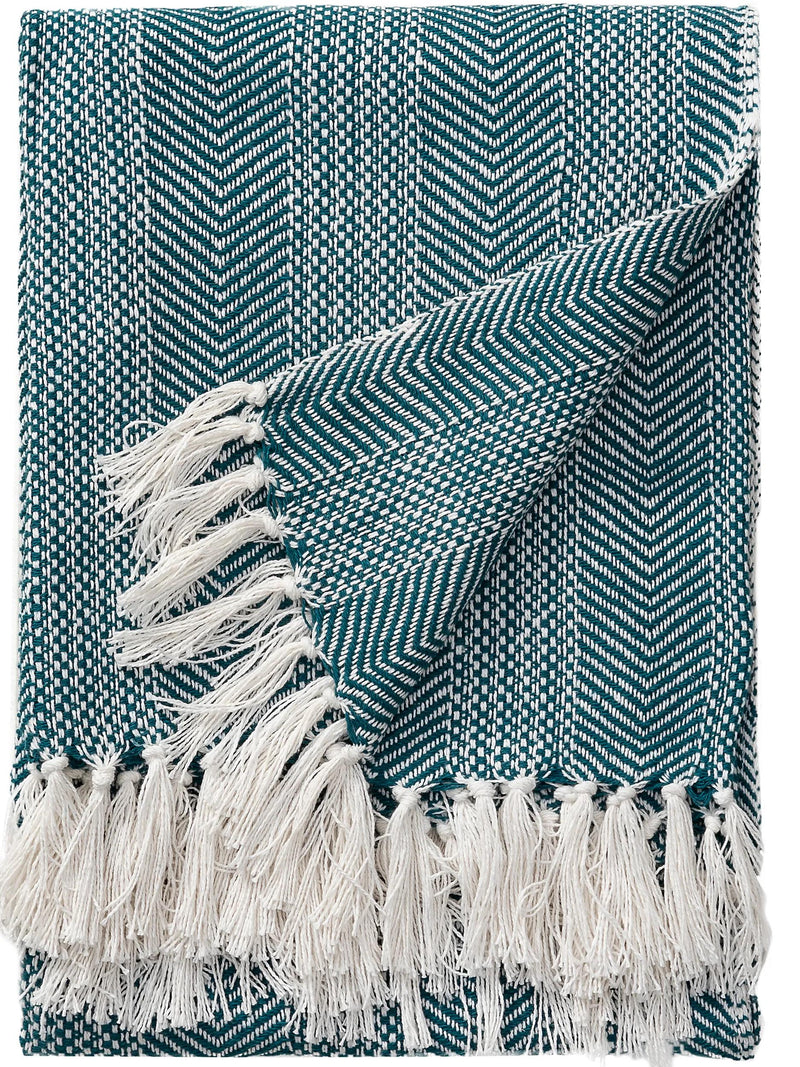Cotton blanket Alisea Blue