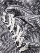 Cotton blanket Alisea Charcoal