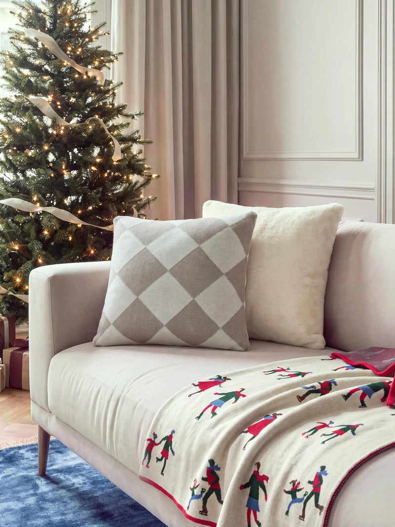 Christmas Cushion Ally Grey