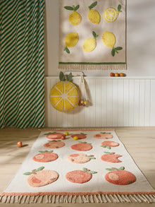 Kids rug Alma Beige/Red