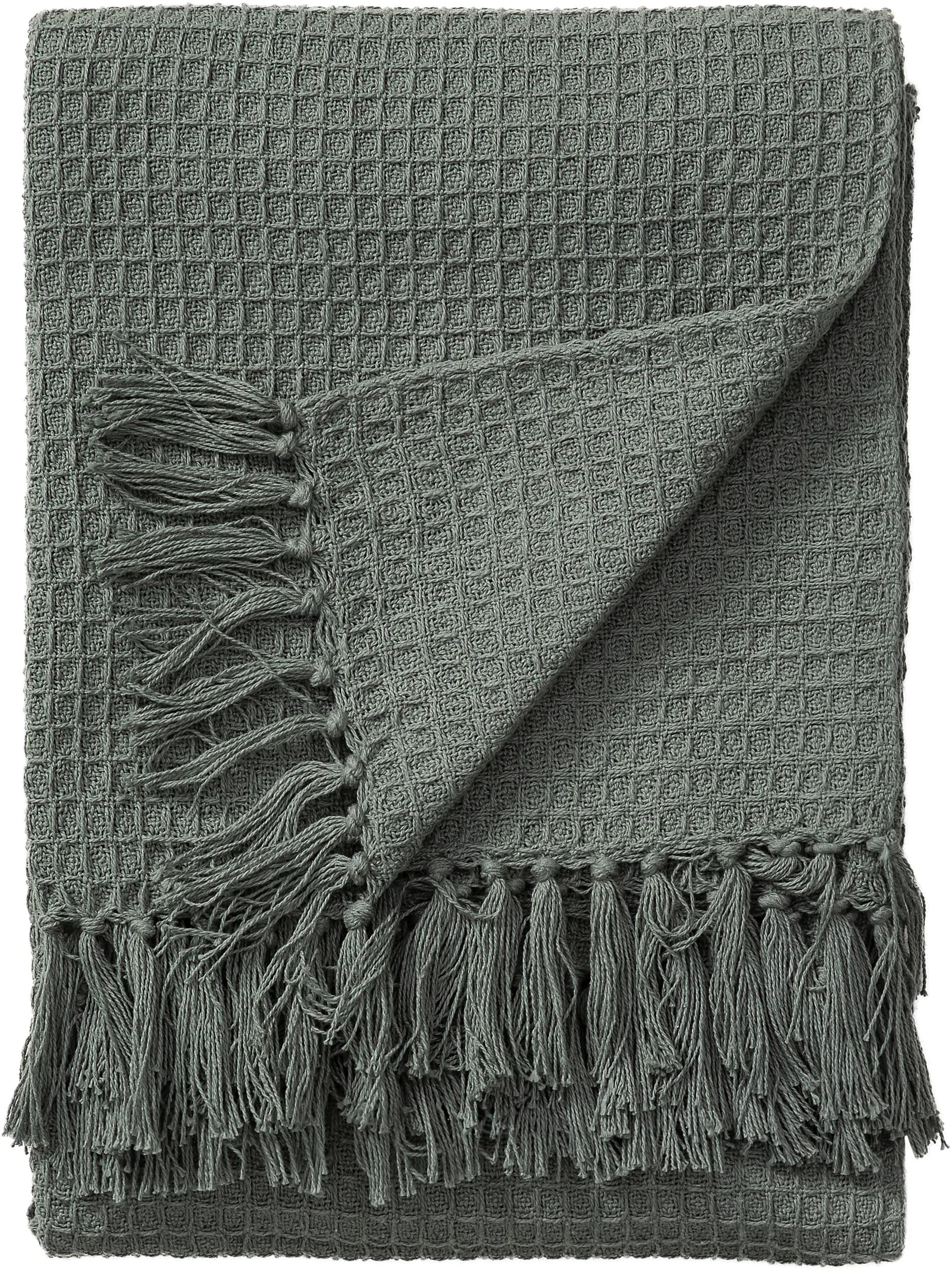 Cotton blanket Amalia Light Green