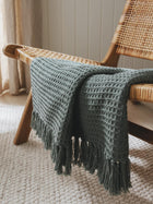 Cotton blanket Amalia Light Green