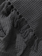 Cotton blanket Amalia Dark Grey