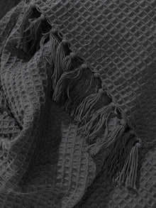 Cotton blanket Amalia Dark Grey