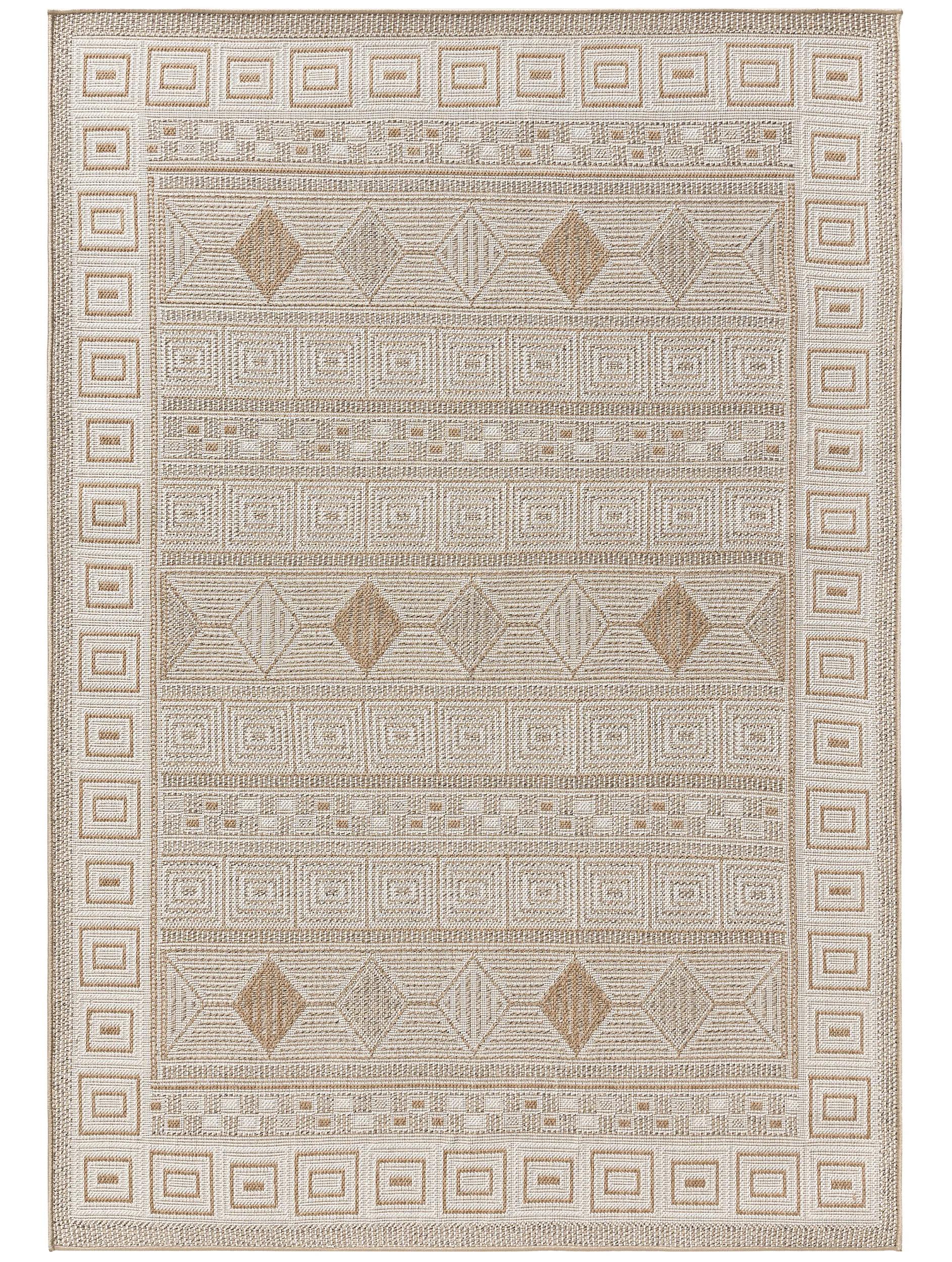 Alfombra para interior y exterior Andora crema/beige