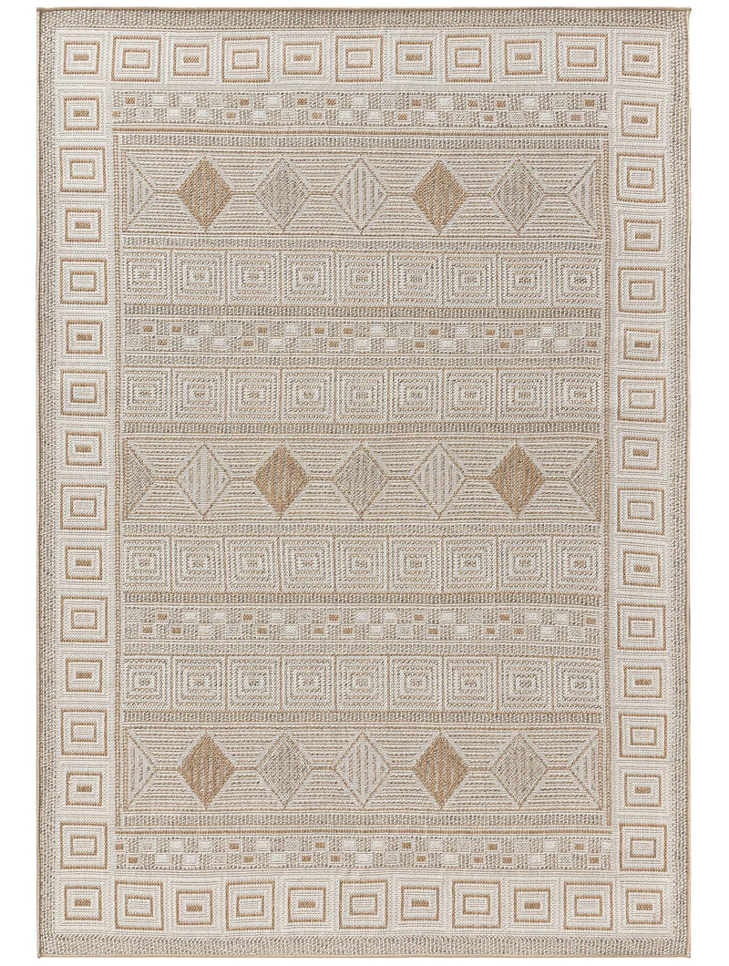 Alfombra para interior y exterior Andora crema/beige