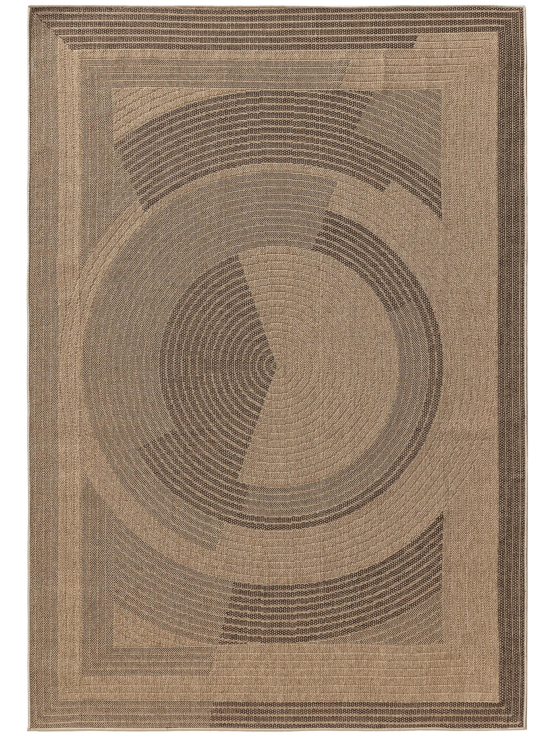 Alfombra para interior y exterior Andora beige/marrón