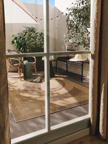 Alfombra para interior y exterior Andora beige/marrón
