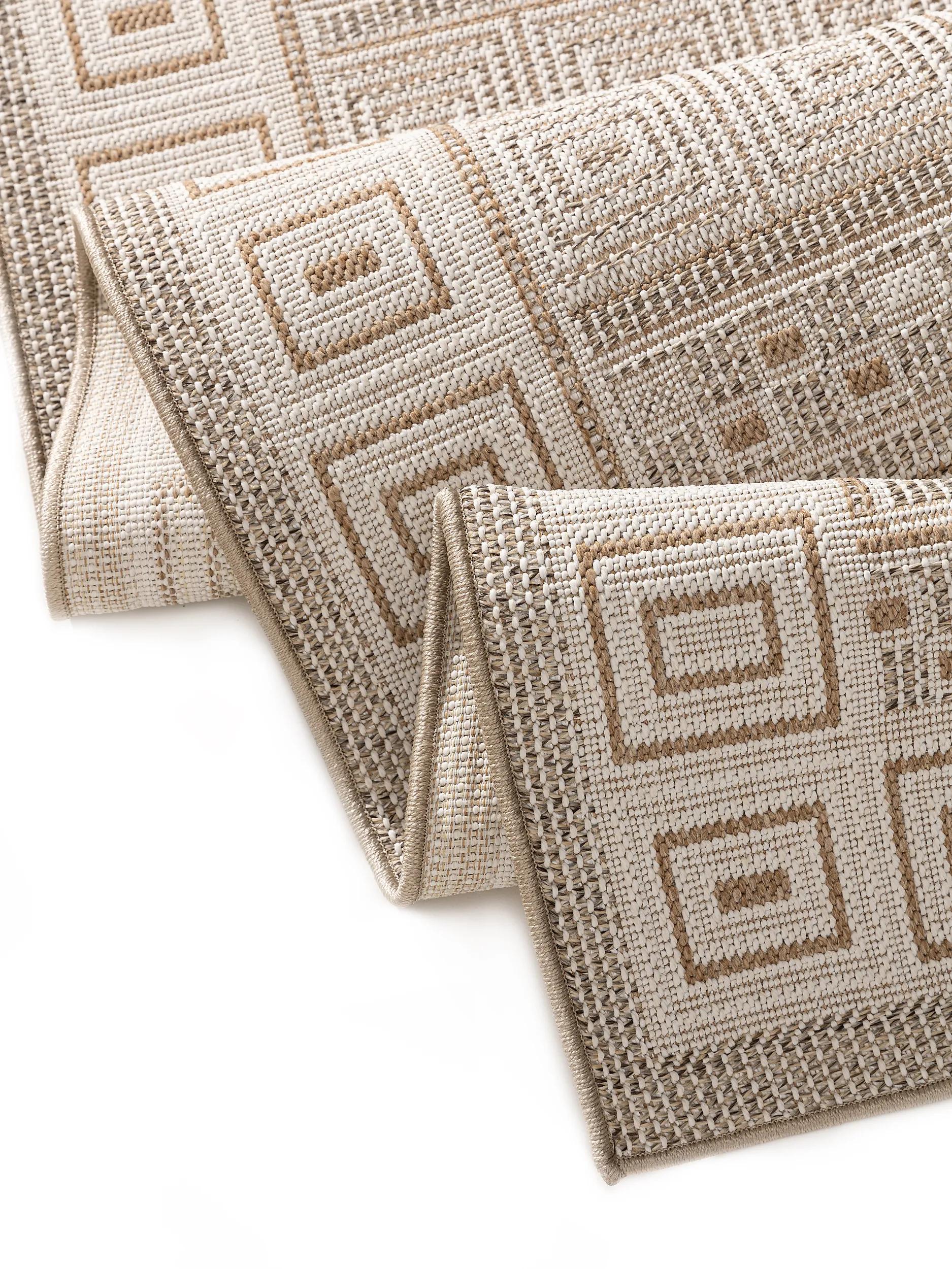 Alfombra para interior y exterior Andora crema/beige