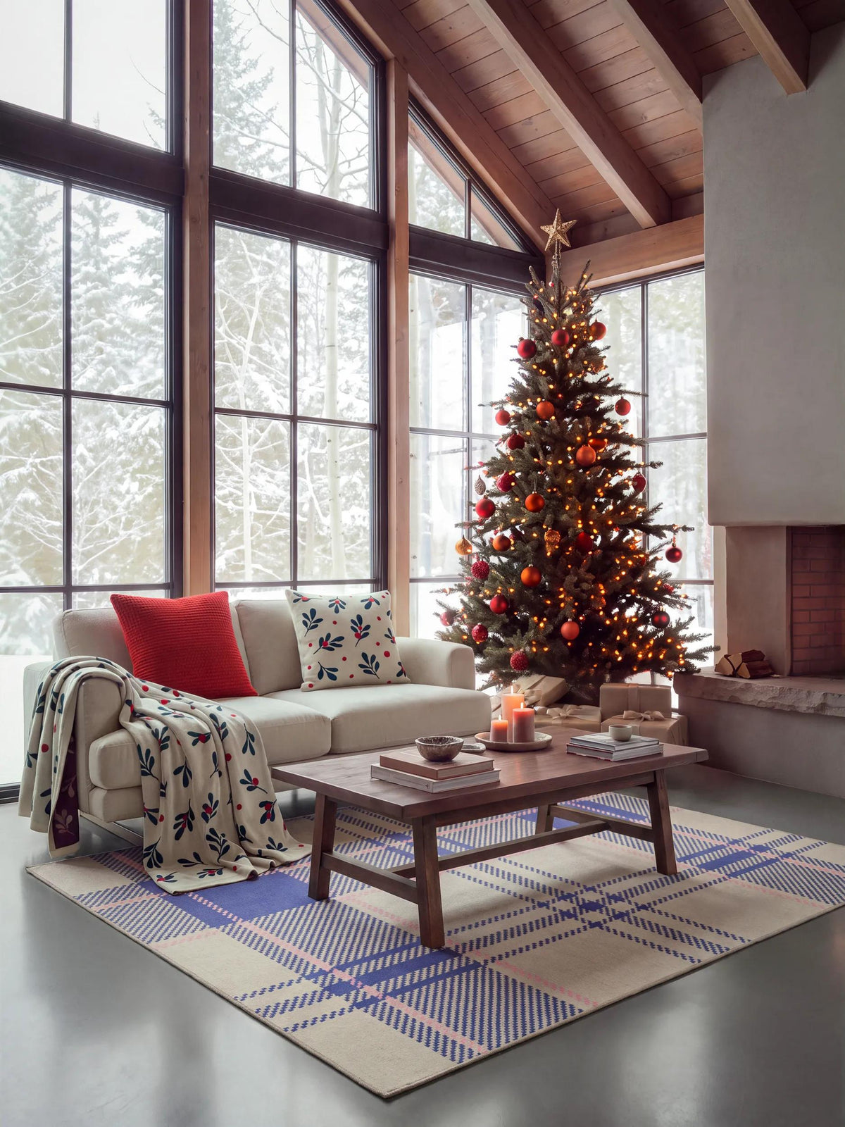 Washable Rug Angus Blue