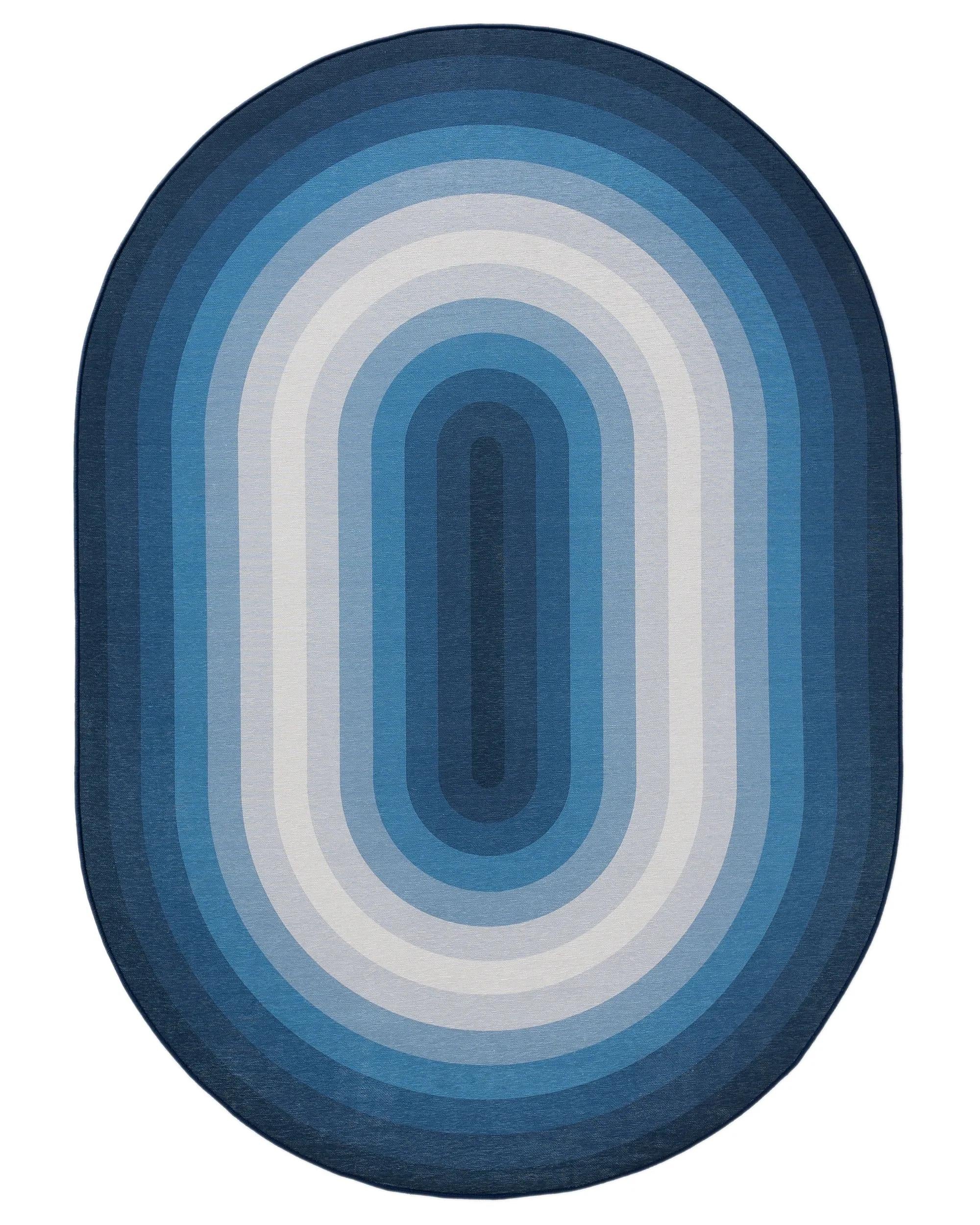 Flat Weave Rug Anko Blue