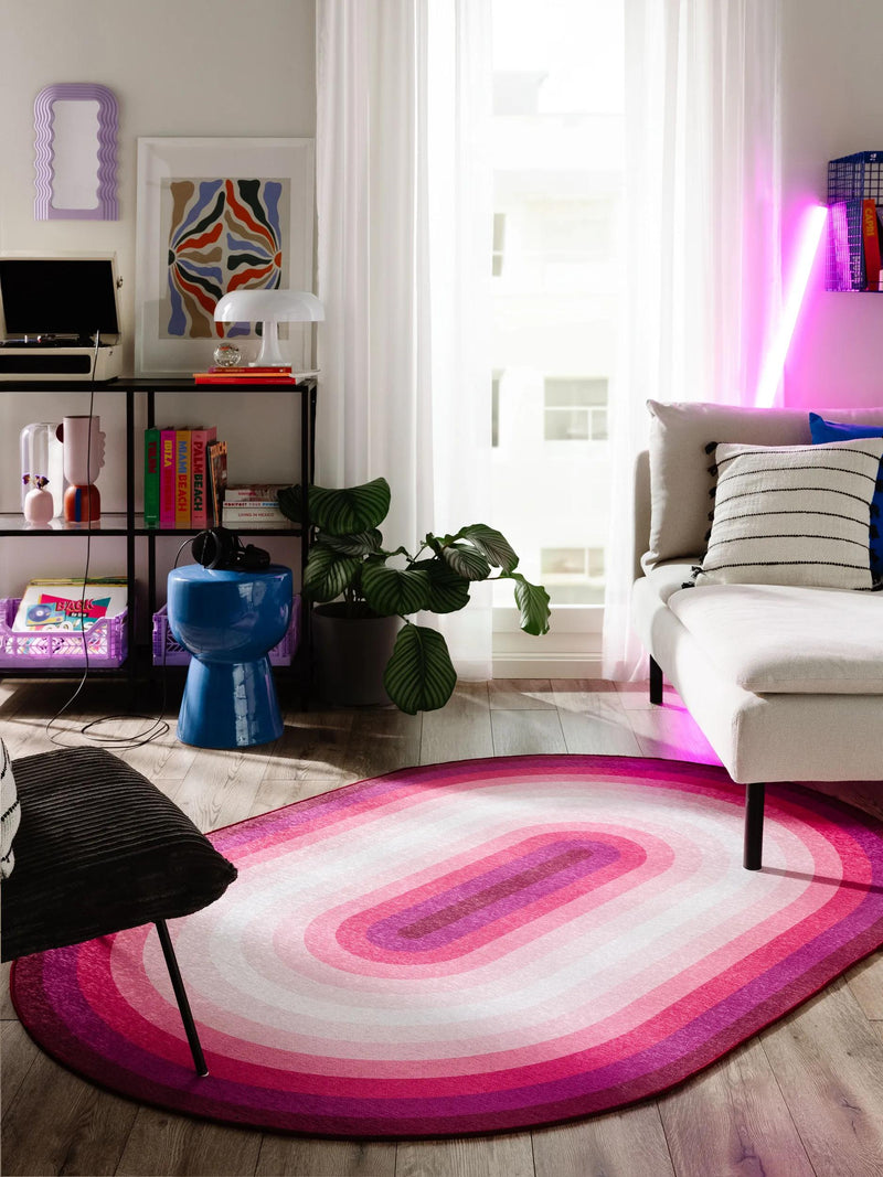 Flat Weave Rug Anko Pink