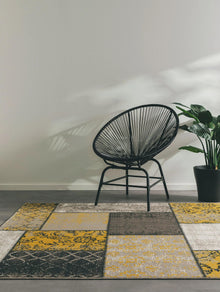 In- & Outdoor Rug Antique Yellow