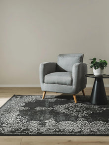 In- & Outdoor Rug Antique Black/White