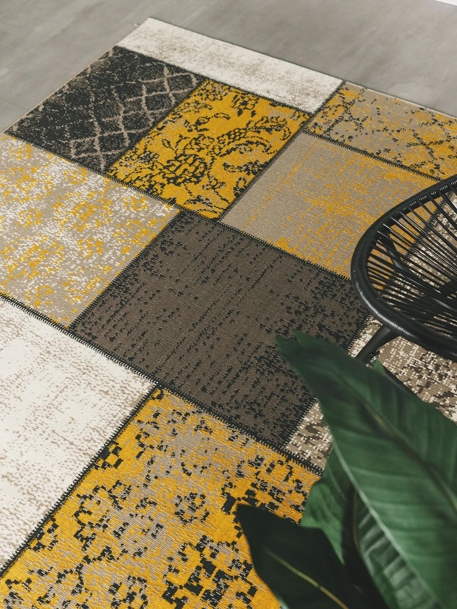 In- & Outdoor Rug Antique Yellow