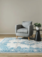 In- & Outdoor Rug Antique Beige/Blue