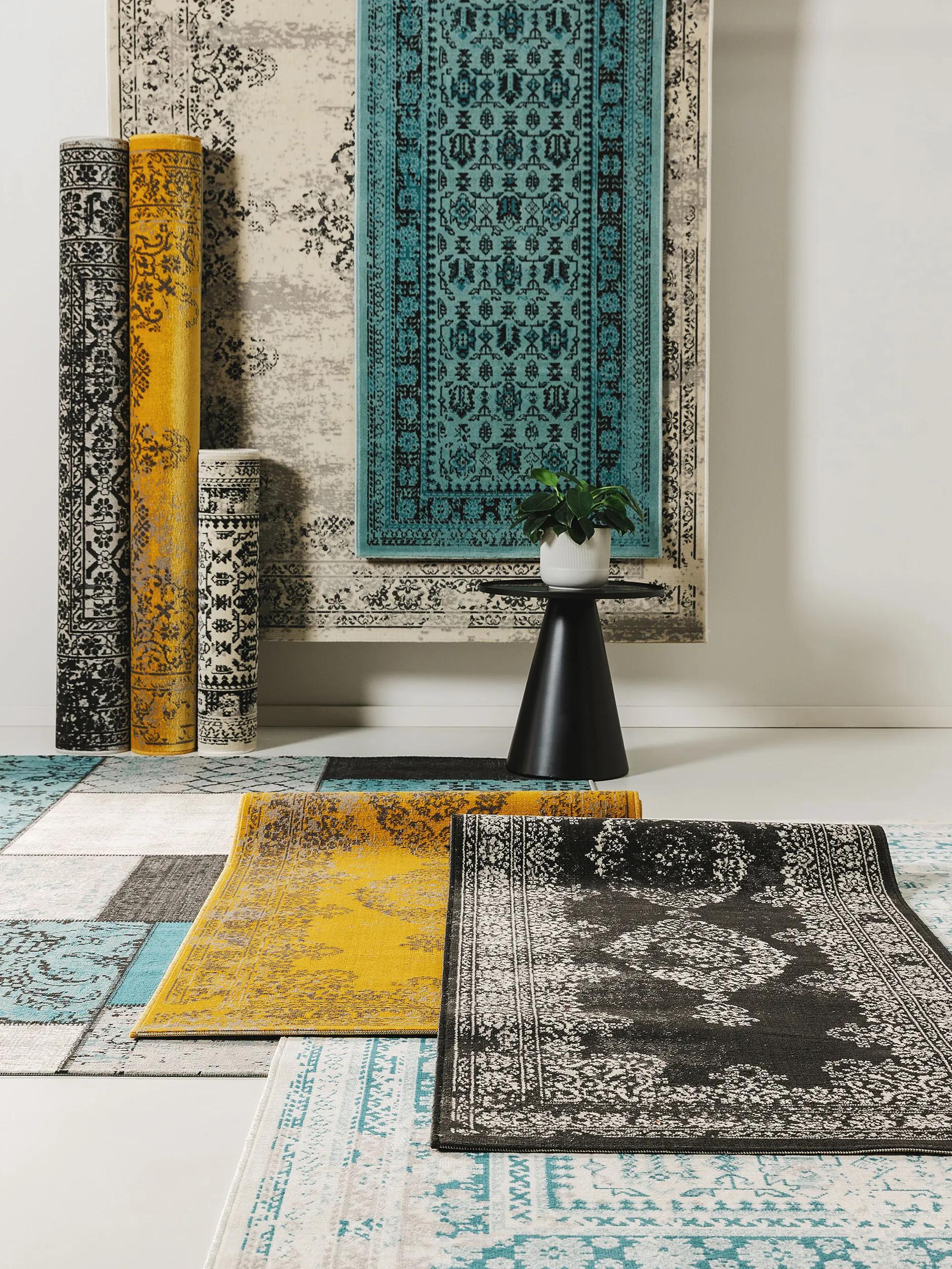 In- & Outdoor Rug Antique Yellow
